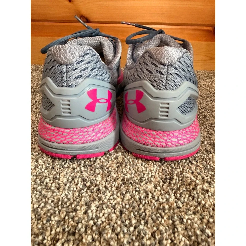 Under Armour HOVR Guardian 2 Womens Gray Pink Running Shoes 3022598-403 Size 12